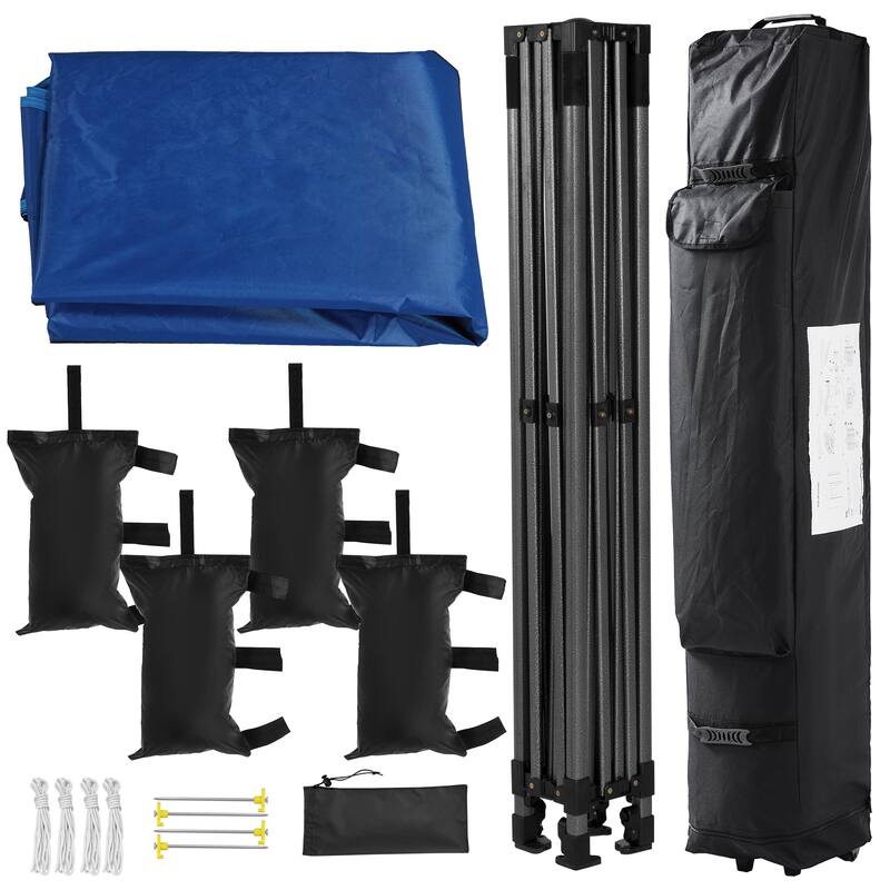 Yaheetech Adjustable Commercial Pop-up Canopy with Wheeled Carry Bag