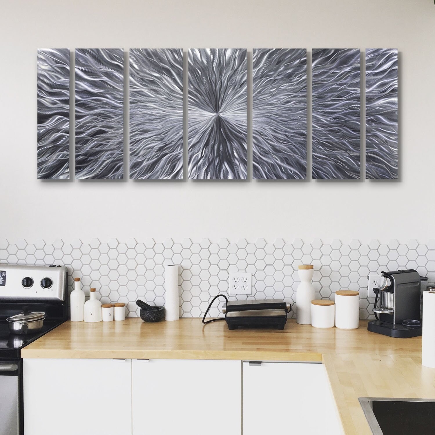 Shop Statements2000 Abstract Modern Metal Wall Art Panel Sculpture By Jon Allen Charcoal Intensity Overstock 27545536