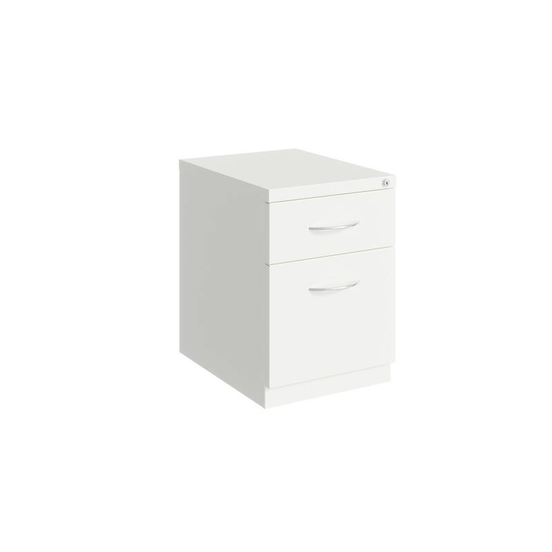 20" Deep Metal Mobile Pedestal File Cabinet 2 Drawer for Home and Office