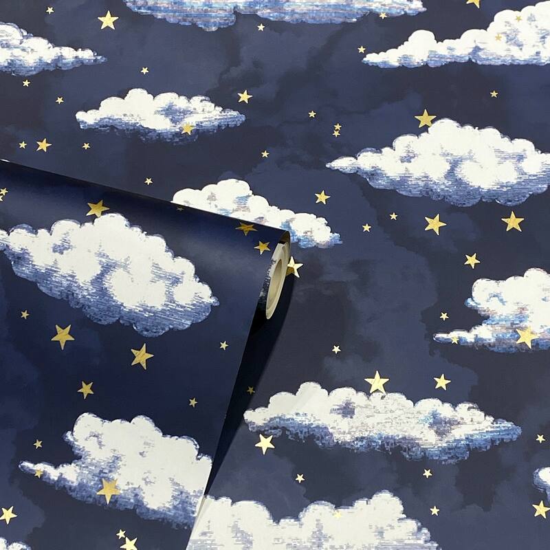 Arthouse Zeno Navy Starry Skies Wallpaper