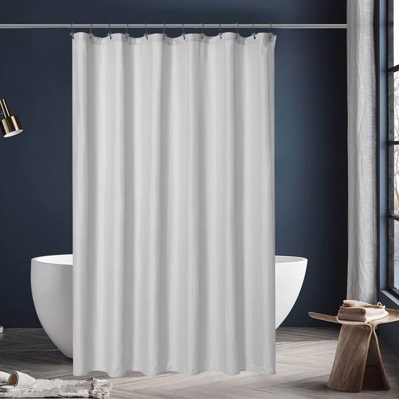 Fabric Water Repellent Shower Curtain Liner - 72"W x 72"L - Grey