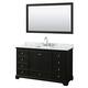 Option Dark Espresso / White Carrara Marble Top /