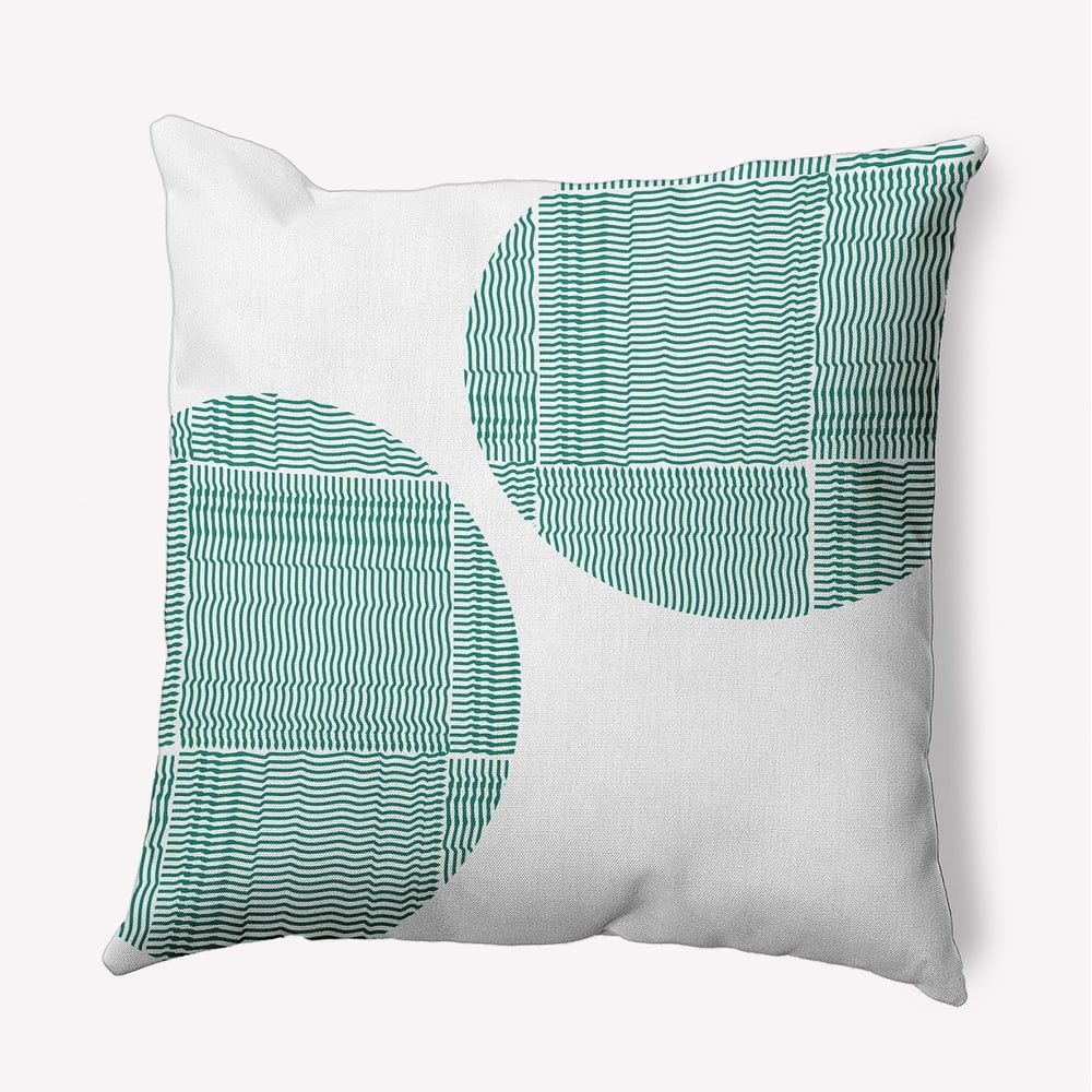 Circles and Squares Polyester Indoor Pillow