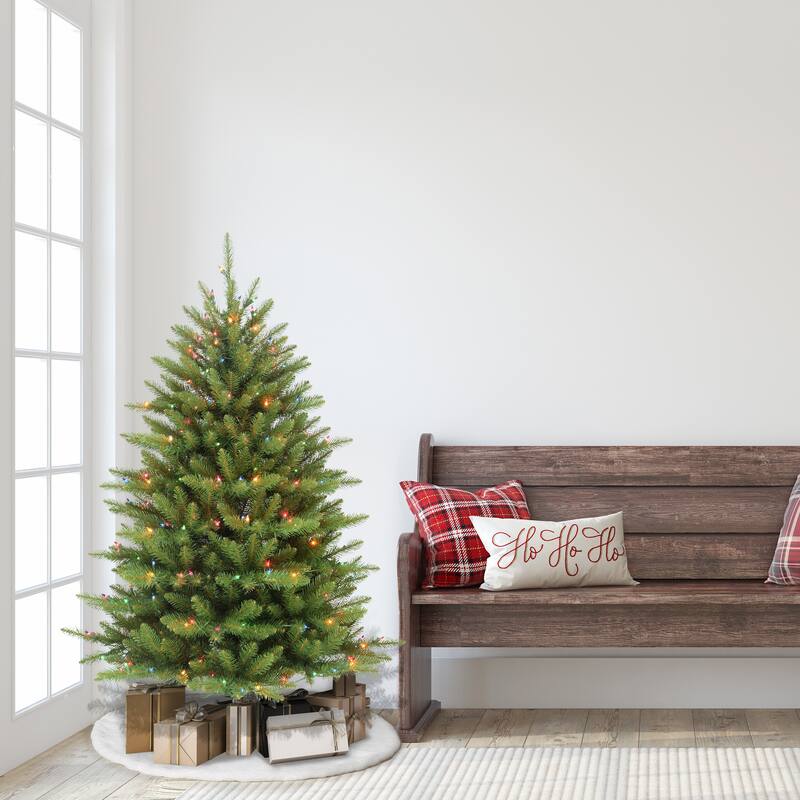 Puleo International 4.5 ft. Pre-Lit Fraser Fir Artificial Christmas Tree