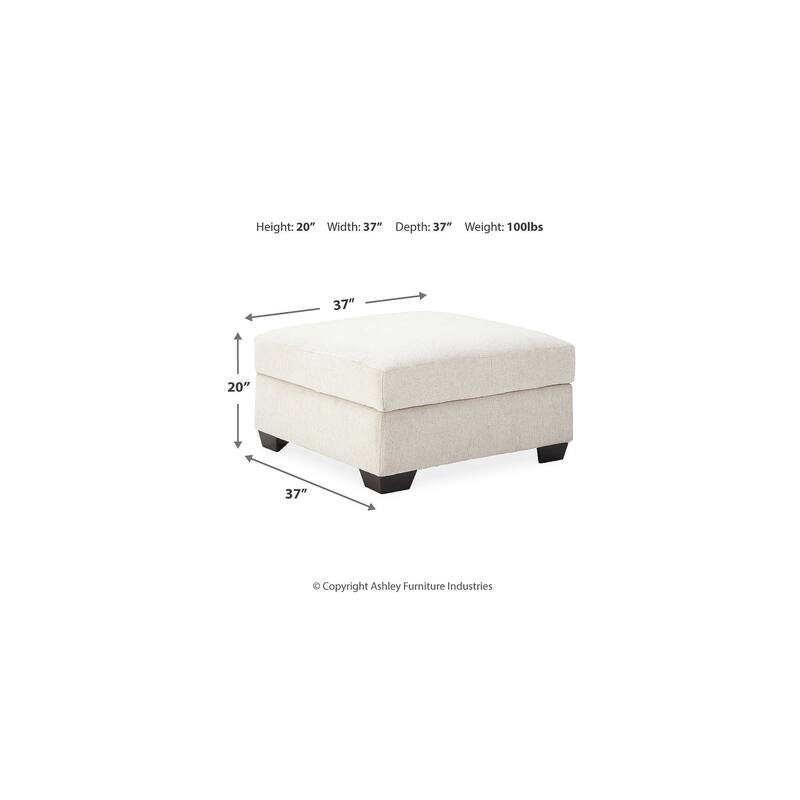 Ashley Furniture Cambri White Storage Ottoman