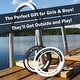 preview thumbnail 3 of 2, Activ Life Rings for Kids - Basket Stuffers for Boys Toys - Fun Spring Pool Beach Family Games - Ages 4-12, Black and White