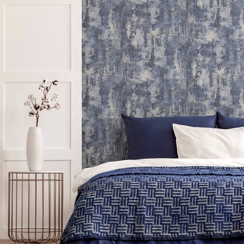 Arthouse Lloyd Blue Stone Texture Wallpaper