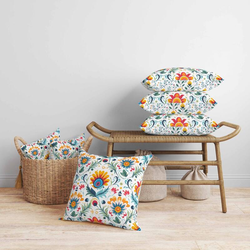 Wild Haven Herbs Faux Suede Reversible Throw Pillow Yellow and Green