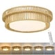 preview thumbnail 1 of 11, 36W 18'' Dimmable Boho Ceiling Light Beige