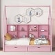 preview thumbnail 1 of 37, Modern Wooden House Bed Frame, Storage Shelves & Roof