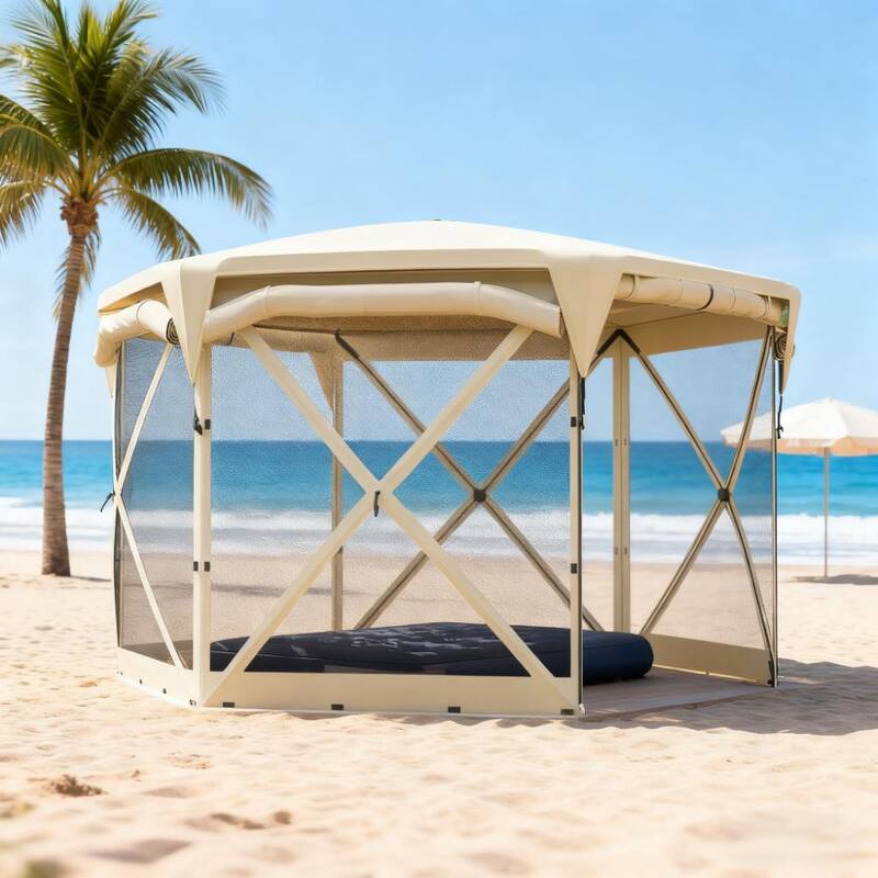 GDFStudio - 11x11 ft Pop-Up Outdoor Screen Tent with Removable Roof