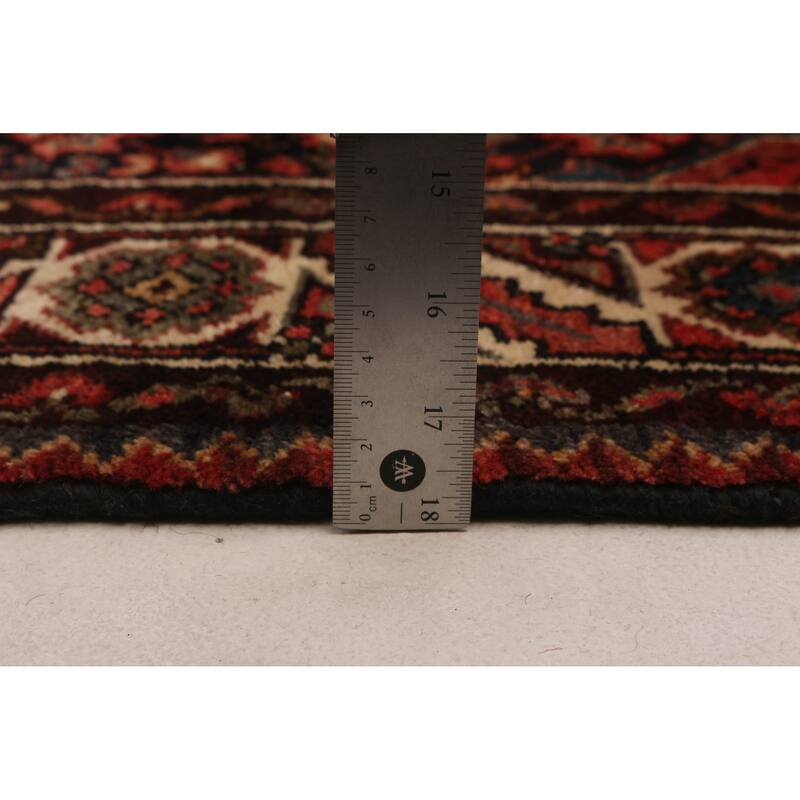 ECARPETGALLERY Hand-knotted Andelz Navy Wool Rug - 3'5 x 12'8