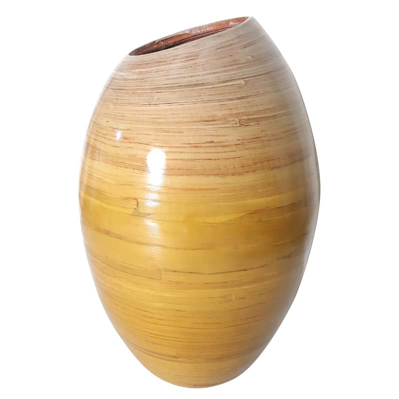 StyleCraft Katherine - Bamboo Vase - Yellow
