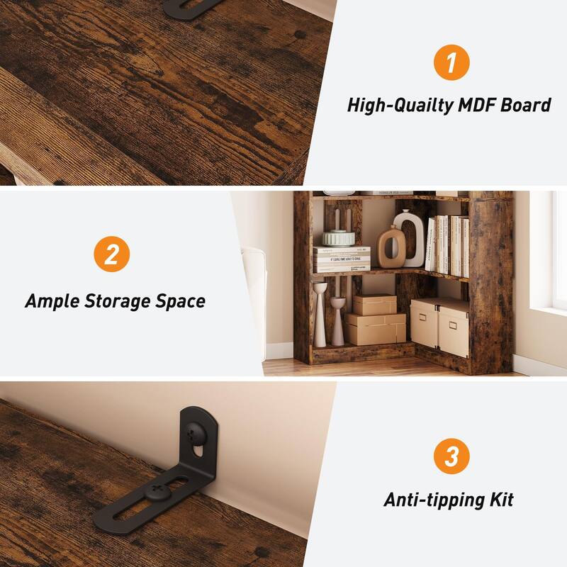Farmhouse Bookshelf Corner