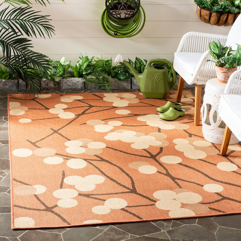 SAFAVIEH Courtyard Delois Indoor/ Outdoor Waterproof Patio Backyard Rug