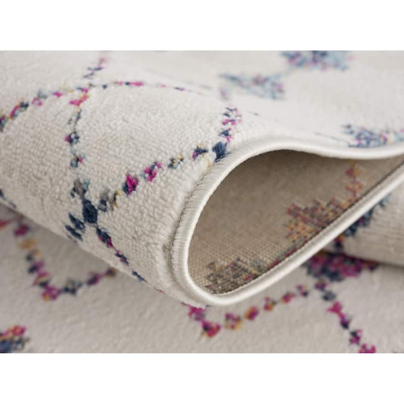 HomeRoots Geometric Modern Rectangle Area Rug - 36 in. x 27 in. x 0.4 in.