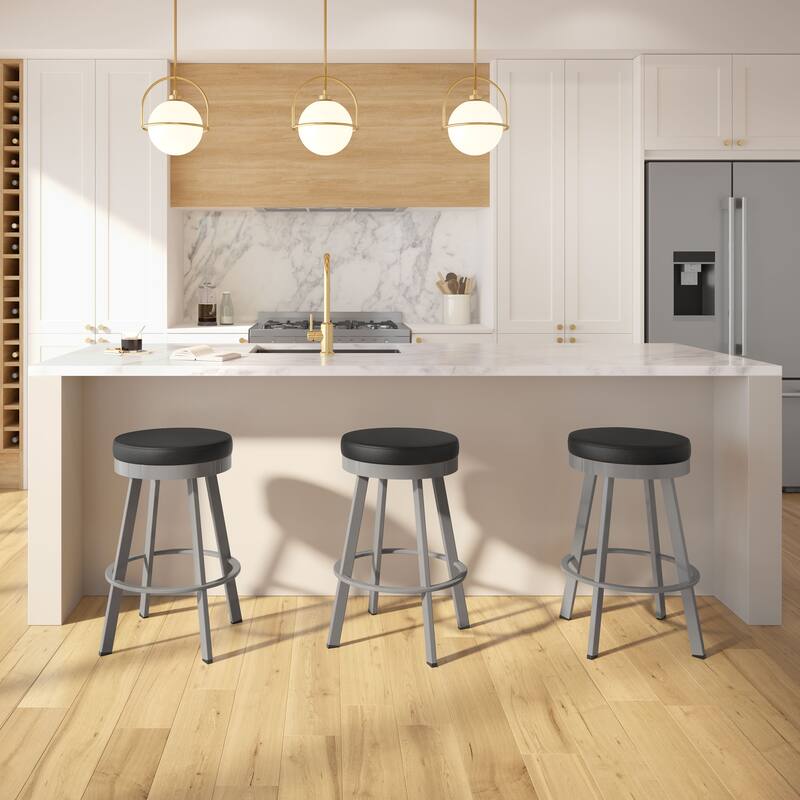Amisco Swice Swivel Counter Stool with Metal Legs