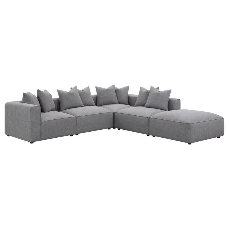 Modern Square Upholstered Ottoman for Living Room Bedroom