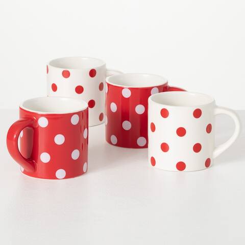 Polka Dot Mug - Set of 4