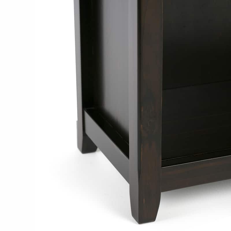 WYNDENHALL Halifax 30" Wide Solid Wood Transitional 5 Shelf Bookcase - 30"w x 14"d x 70" h