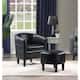 Option Black Faux Leather