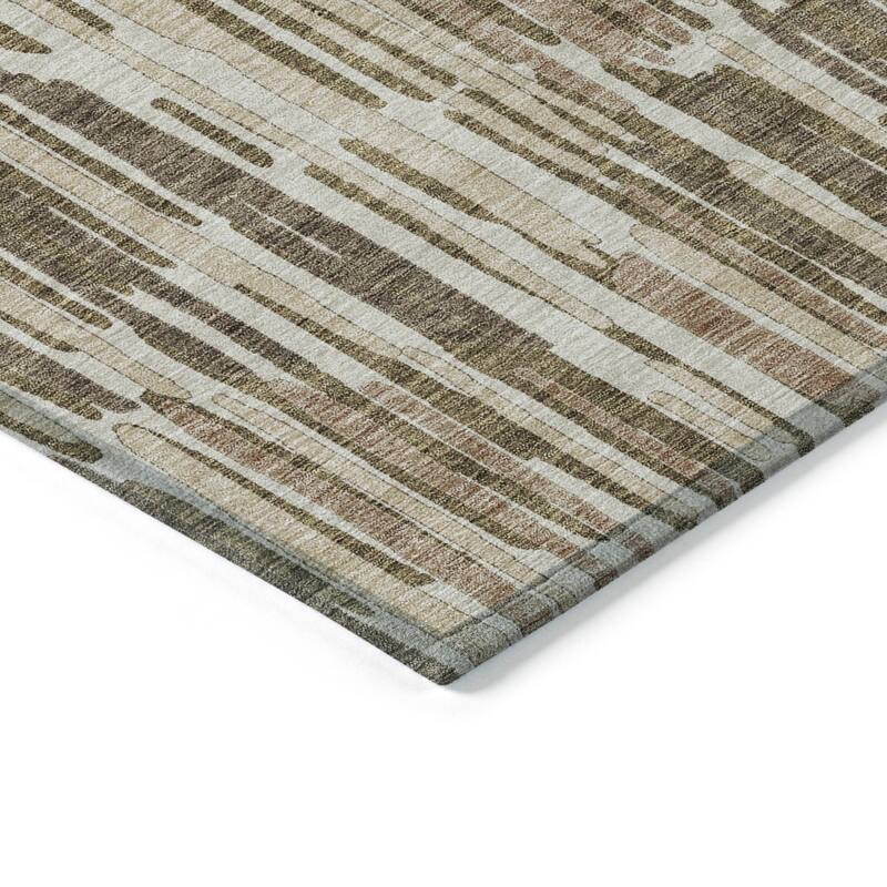 Machine Washable Indoor/ Outdoor Chantille Abstract Watercolor Rug