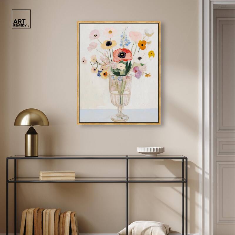 Gentle Bouquet Canvas by Art Remedy