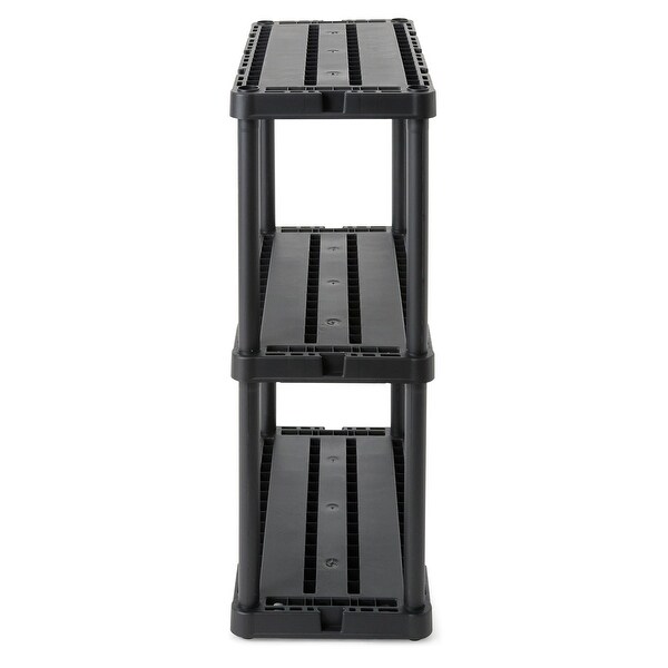 Gracious Living 3 Shelf Knect A Shelf Solid Light Duty Storage