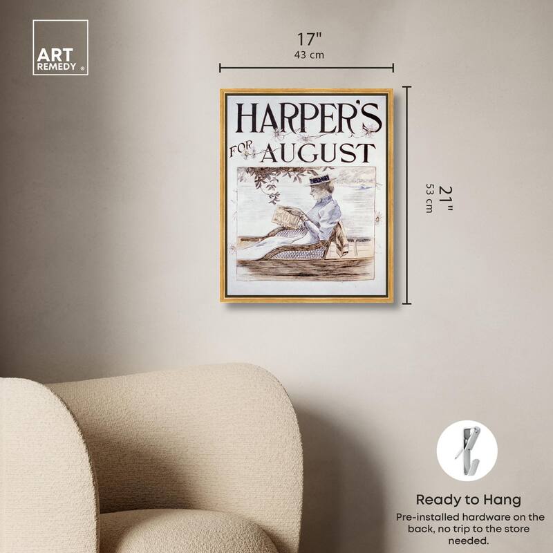 Harpers Penfield August 1892 Canvas by Art Remedy
