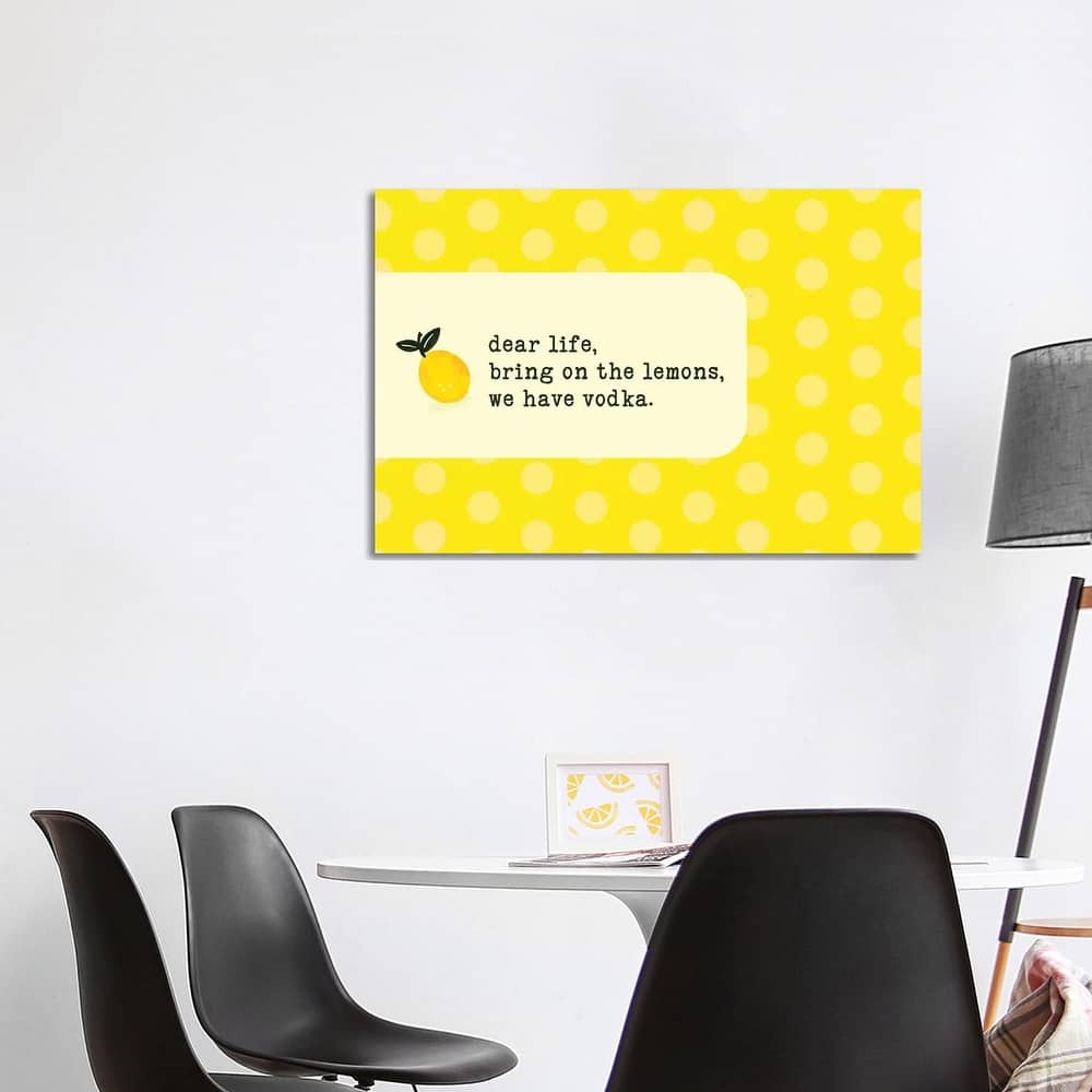 iCanvas "Vodka Lemon" by The Whiskey Ginger Canvas Print
