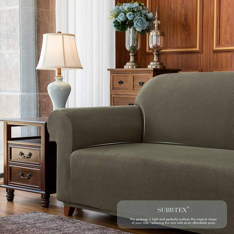Subrtex Stretch Armchair Slipcover 1 Piece Spandex Furniture Protector