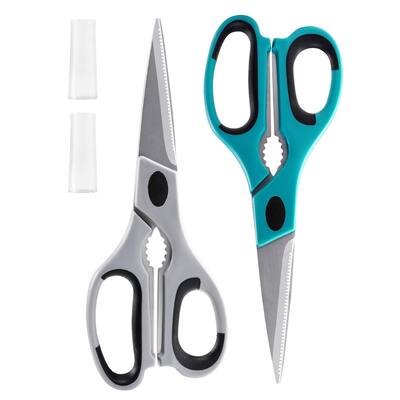 Versatile Stainless Steel Kitchen Scissors with Sheath for Precision Cuts Included Plastic Sheath