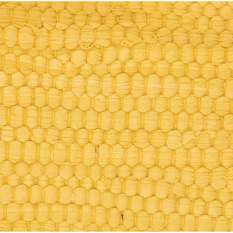 Sevita Solid Chickadee Yellow Jute Bordered Throw Pillow