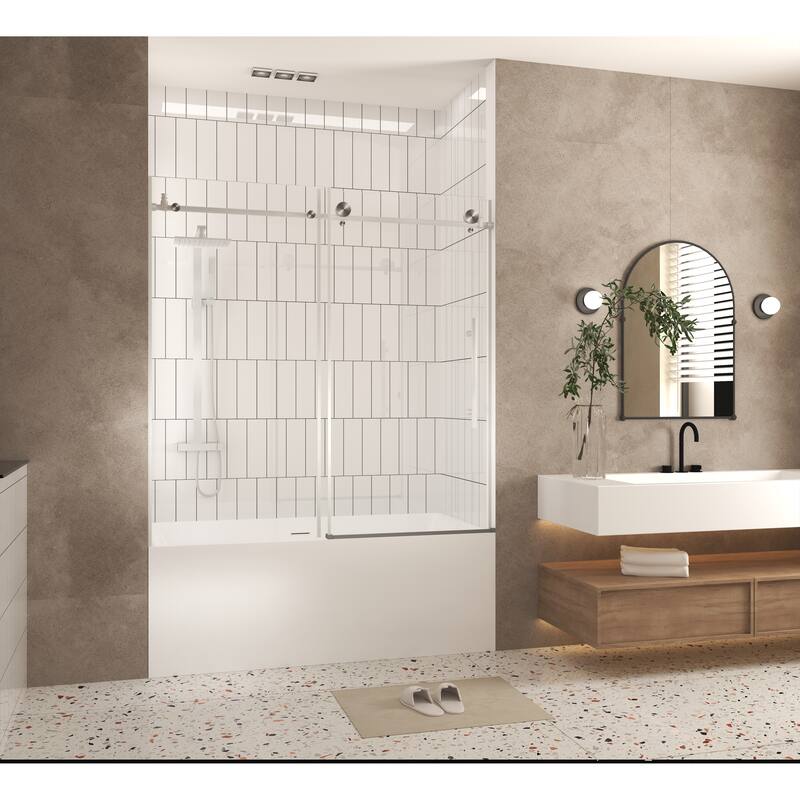 Frameless shower door, Stainless Steel Handle