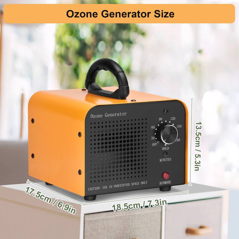 Orange Ozone Generator Machines for Home and Commercial Use Car