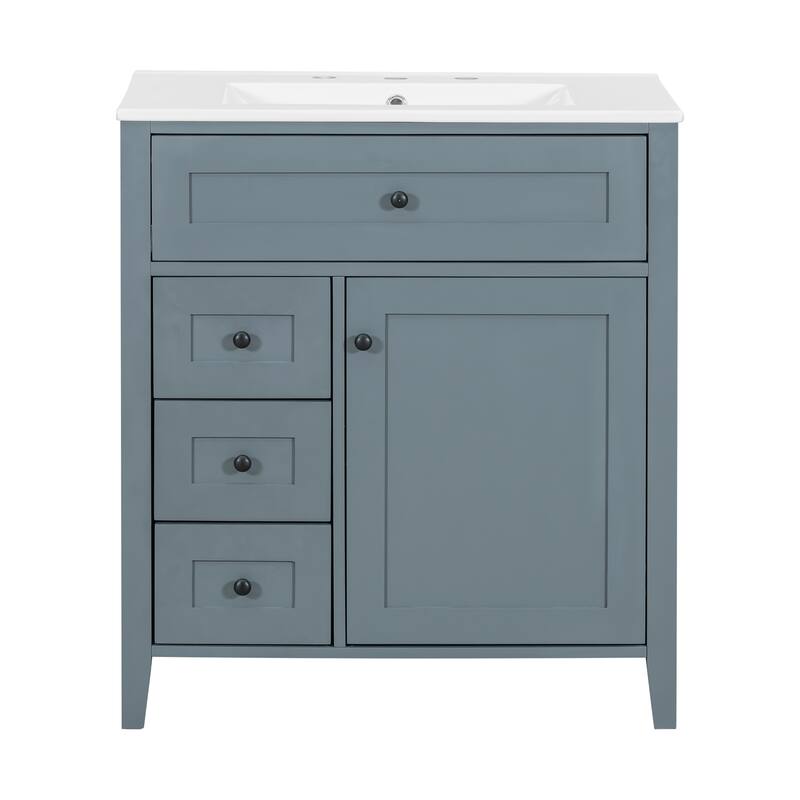 GDFStudio - Oliver Harrington Modern Freestanding Bathroom Vanity with Efficient Storage