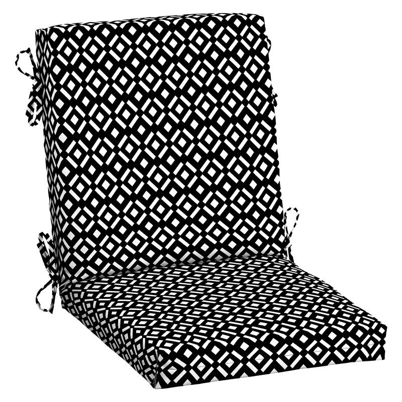 ARDEN Outdoor Dining Chair Cushion, 20 in x 20 in - Demi Geo