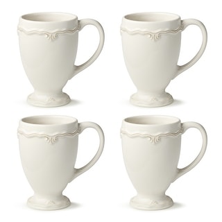 Certified International Heritage Scroll 12 oz. Mugs,Set of 4 - 5.125"W x 3.375"D x 5"H