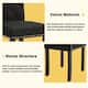 High-Back Tufted Nailhead Upholstered Dining Chairs (Set of 6)