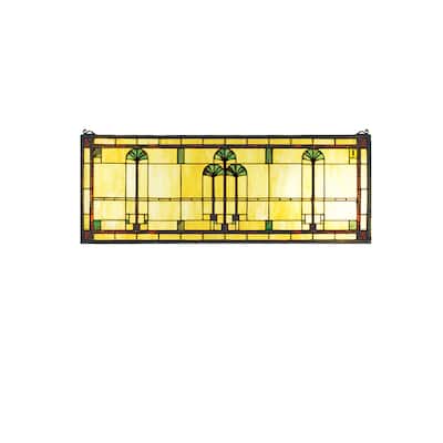 Meyda Tiffany Tiffany Stained Glass Rectangular Window Pane from the