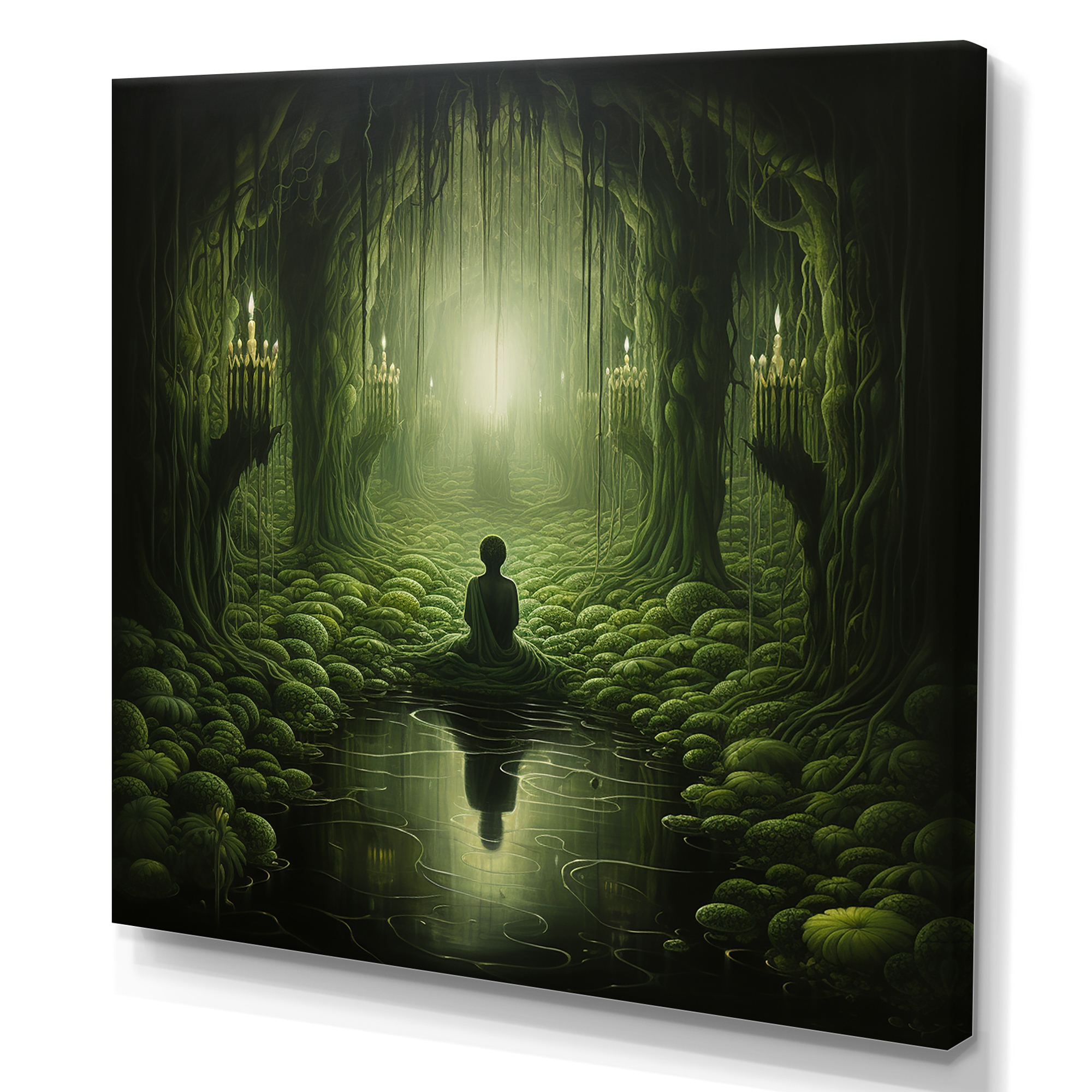 画材 Meditation Green Designart-