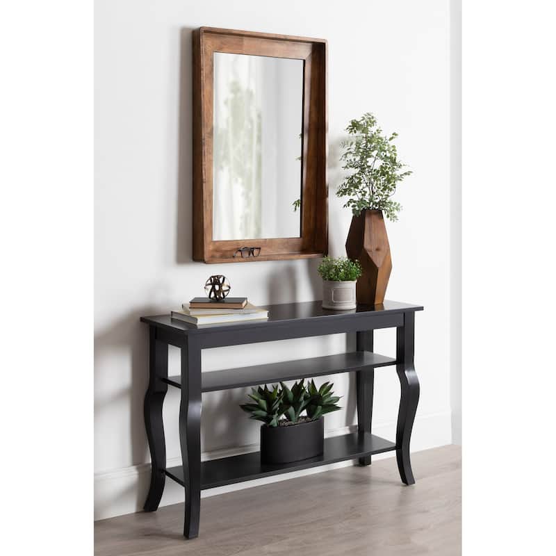 Kate and Laurel Basking Wall Mirror with Shelf