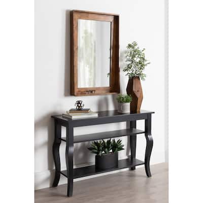 Kate and Laurel Basking Wall Mirror with Shelf