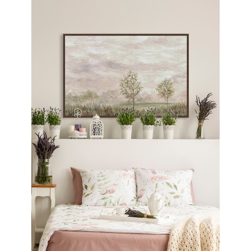 Beauty of Silence Floater Framed Print on Canvas