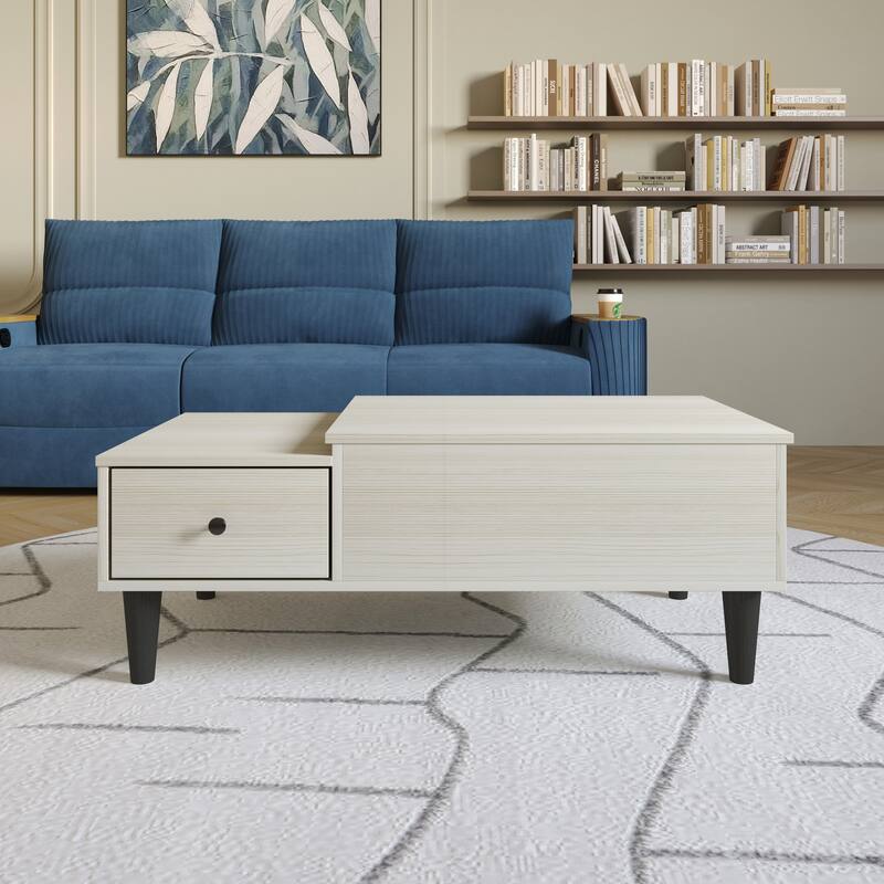 Clayfell Caribou Storage Lift Top Coffee Table - Grey