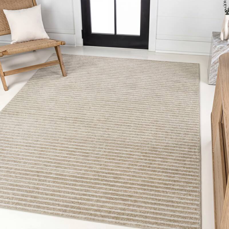JONATHAN Y Odense Minimalist Curve Geometric Gray/Ivory Area Rug