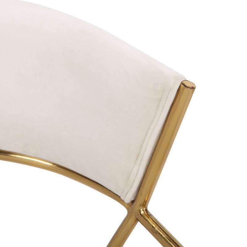 Silver Orchid Tatyana Gold Upholstered Dining Chair (Set of 2)