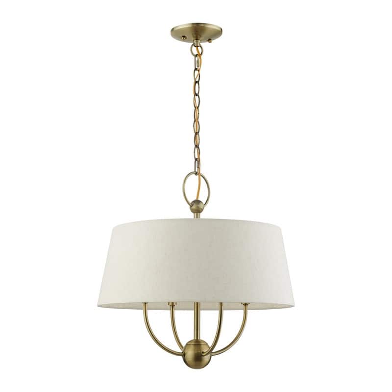 Livex Lighting 4 Light Pendant Chandelier, 49444-01 - 18"W x 18.75"H