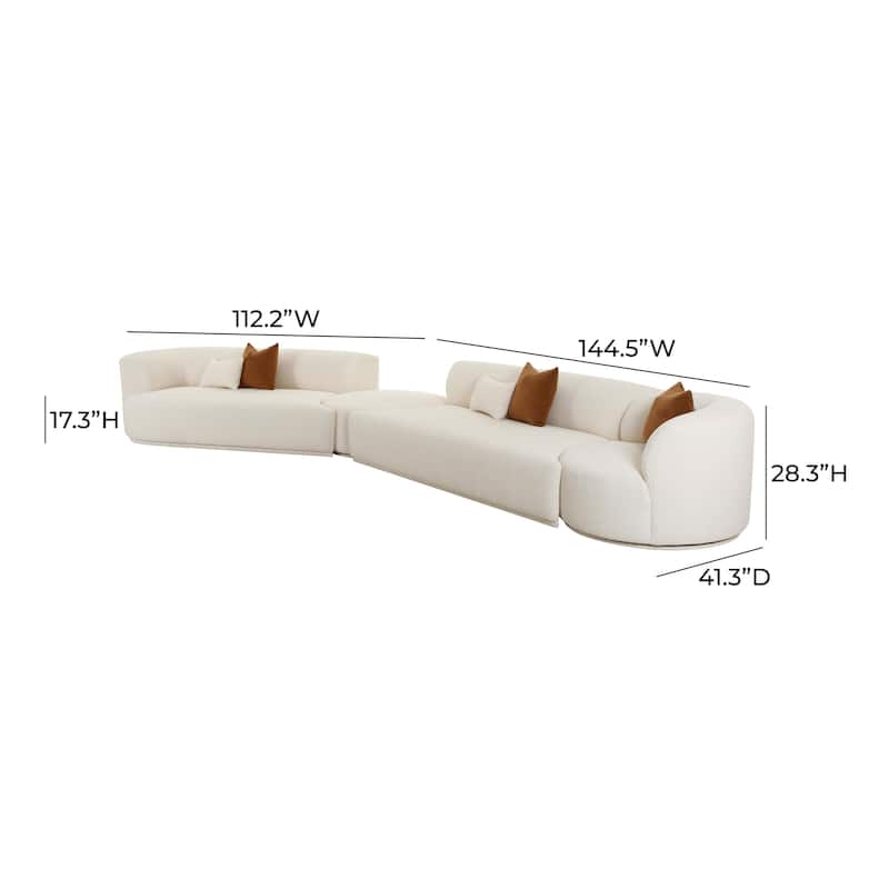 Fickle 4-Piece Modular LAF Sectional