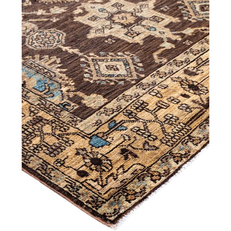 Serapi One-of-a-Kind Hand-Knotted Area Rug - Brown - 4' 0" x 5' 11"